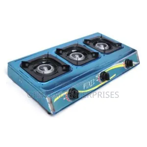 Pixel 3-Burner Stainless Steel Cooking Gas Stove.