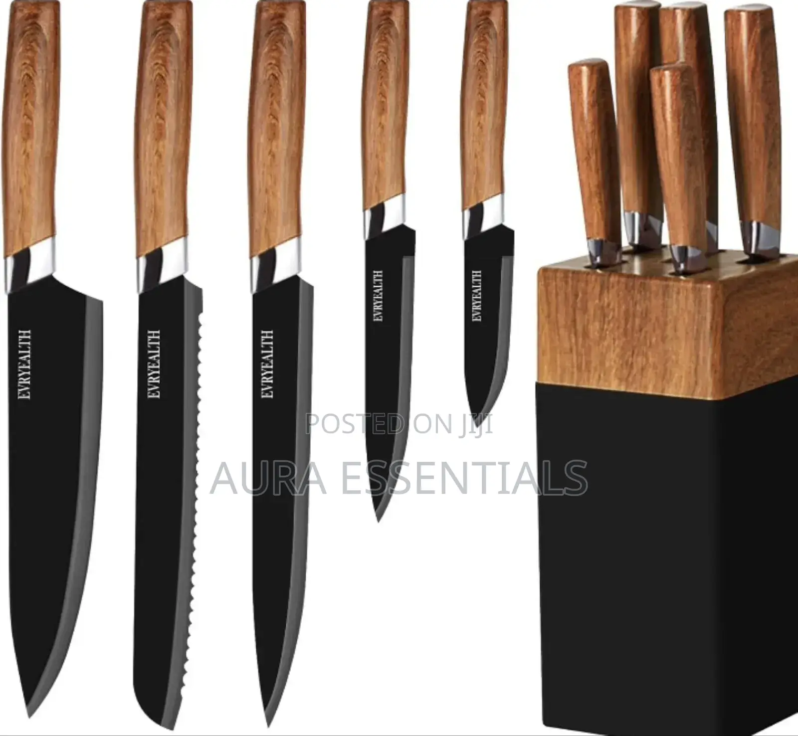 5 Piece Knife Set With Block