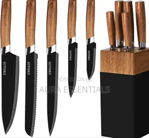 5 Piece Knife Set With Block