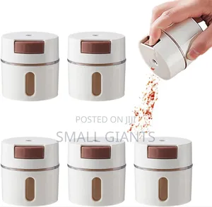 6pcs Wall-Mounted Magnetic Seasoning Box Set,