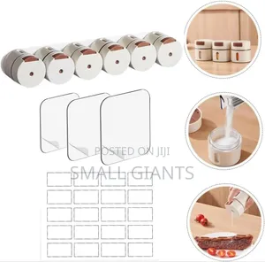 6pcs Wall-Mounted Magnetic Seasoning Box Set,