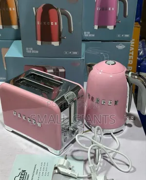 Uakeen Electric Kettle and Matching Toaster Set
