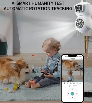 Dual-Lens Light Bulb Security Camera.