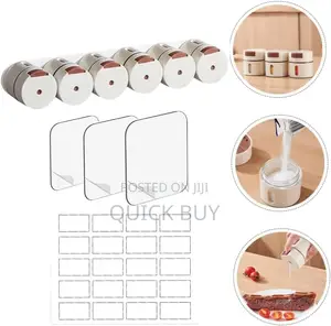 6pcs Wall-Mounted Magnetic Seasoning Box Set