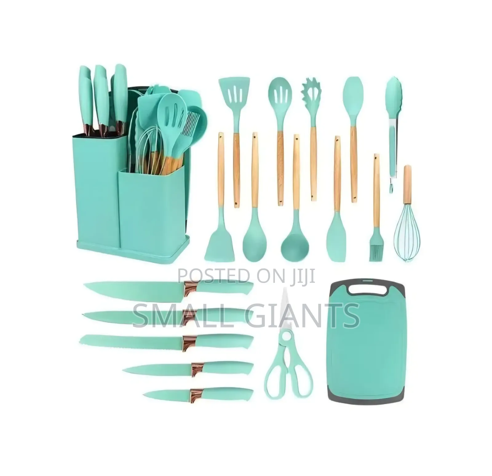 Turquoise 19-Piece N B Kitchen Cooking Utensil Set