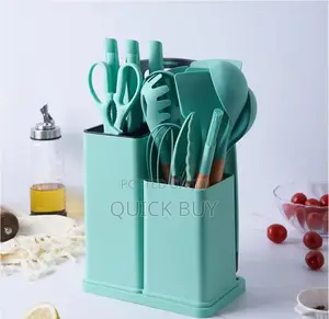 Turquoise 19-Piece N B Kitchen Cooking Utensil Set
