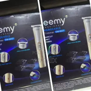 Geemy Professional Rechargeable Hair Trimmer, Model Gm-6637