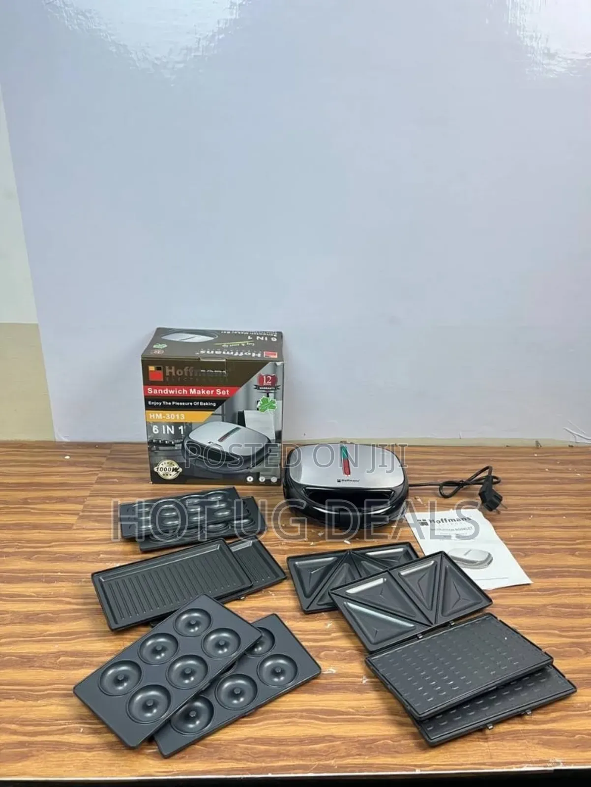 Hoffmans Hoffman's Sandwich Maker Model Hm-3013 - Black