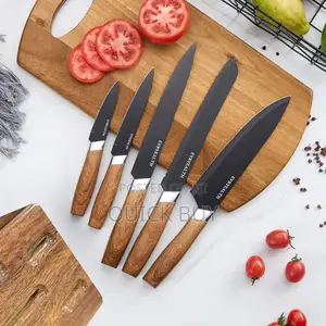 5 Piece Knife Set With Block