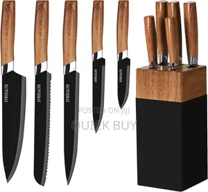 5 Piece Knife Set With Block