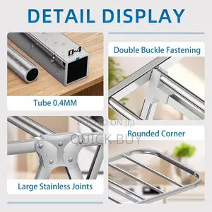 Foldable Stainless Steel Laundry Drying Rack