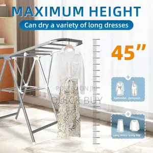 Foldable Stainless Steel Laundry Drying Rack