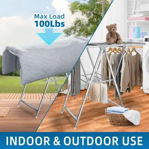 Foldable Stainless Steel Laundry Drying Rack