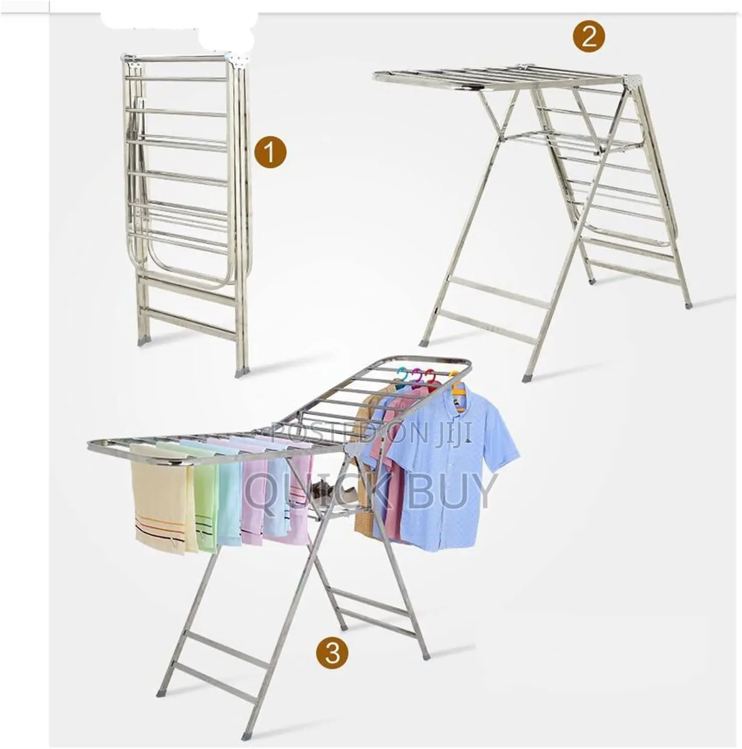 Foldable Stainless Steel Laundry Drying Rack