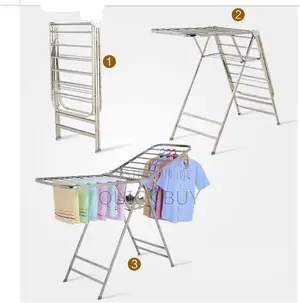 Foldable Stainless Steel Laundry Drying Rack