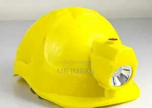 Rechargeable Yellow Industrial Safety Helmet