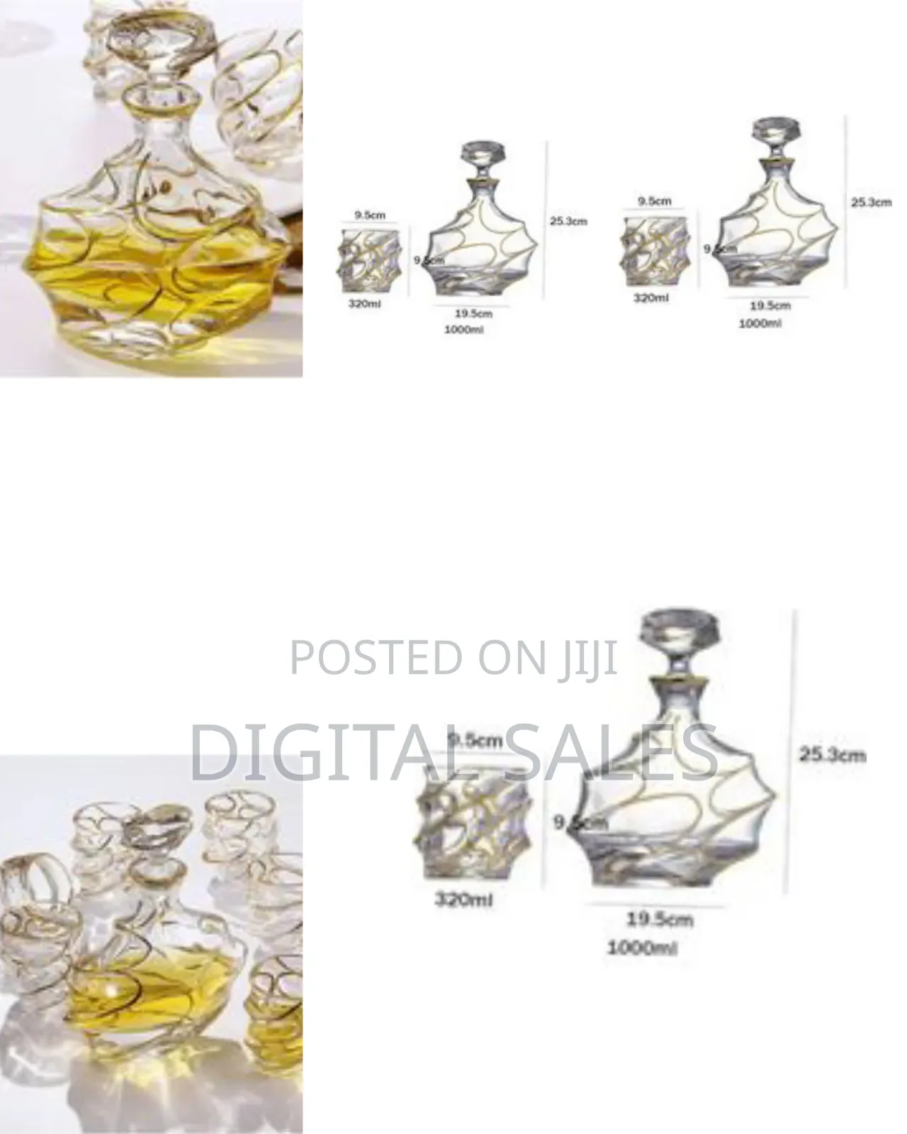 7pcs Wine Bottle Liquor Dispenser Whisky Engraved