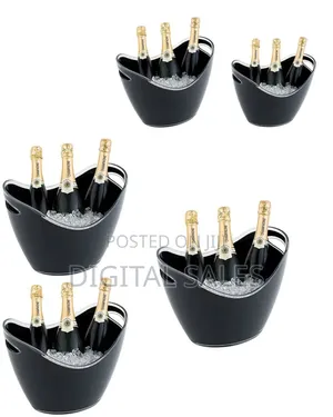 Co-Rect Acrylic 6 Bottle Champagne,Wine Ice Bucket,