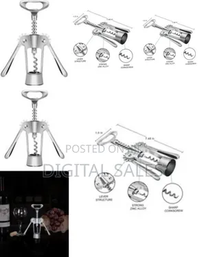 Mosaic All in One Wine Cork Screw Bottle Opener - Wine Opener.