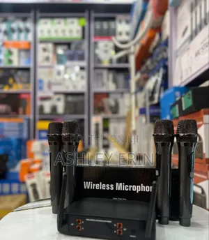 4 in Wireless Microphone With Antenna Receiver