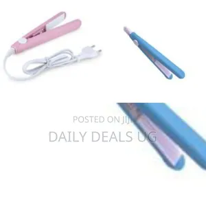 Compact Portable Hair Styling Tool for Straightening or Curling Hair