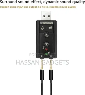 Usb External Sound Card Audio Adapter