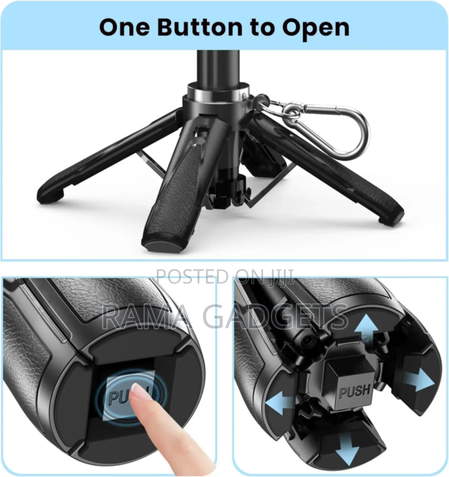 Mini Selfie Stick With Bluetooth Remote