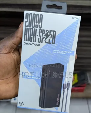 Tecno Tank Powerbank 20000mah 22.5w Fast Charging Sleek Design