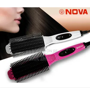 Hair Straightener and Curler Brush