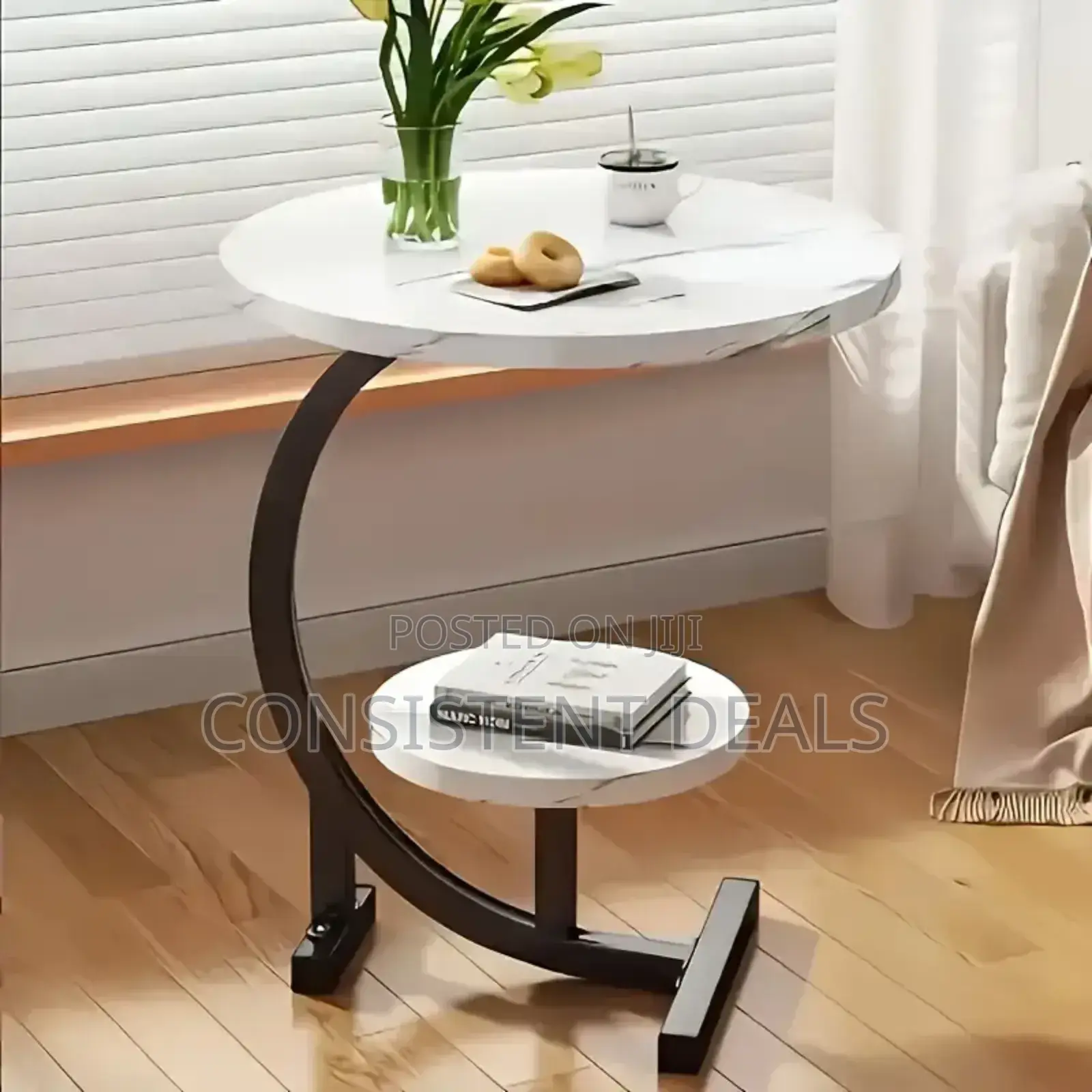 C Shaped Sofa Side Coffee  Table