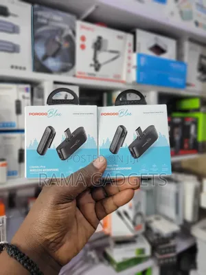Porodo Blue Clipmic Pro Wireless Microphone.