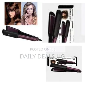 Pro-Hair Straightener (Model Sy-6505) in Purple and Black
