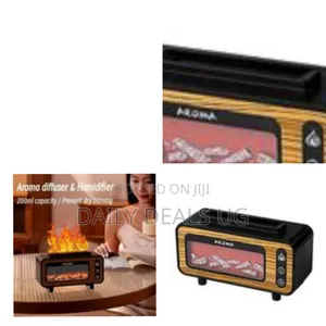 Retro-Style 200ml Tv Fireplace Flame Aroma Diffuser and Humidifier