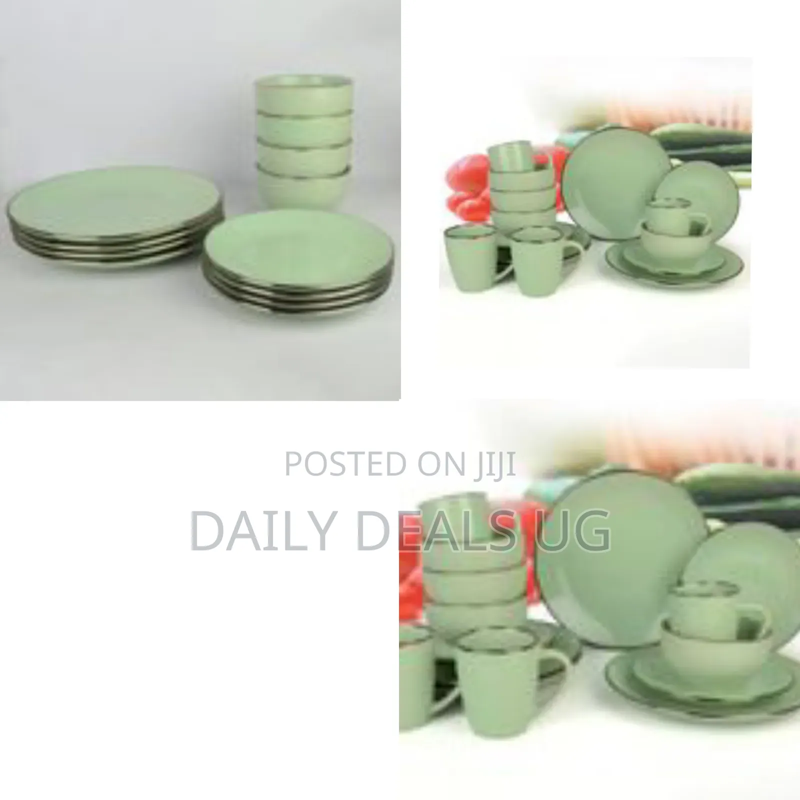 16-Piece Color Glazed Stoneware Dinner Set