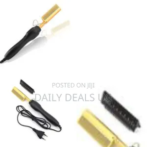 An Electric Hot Comb Used for Straightening or Curling Hair