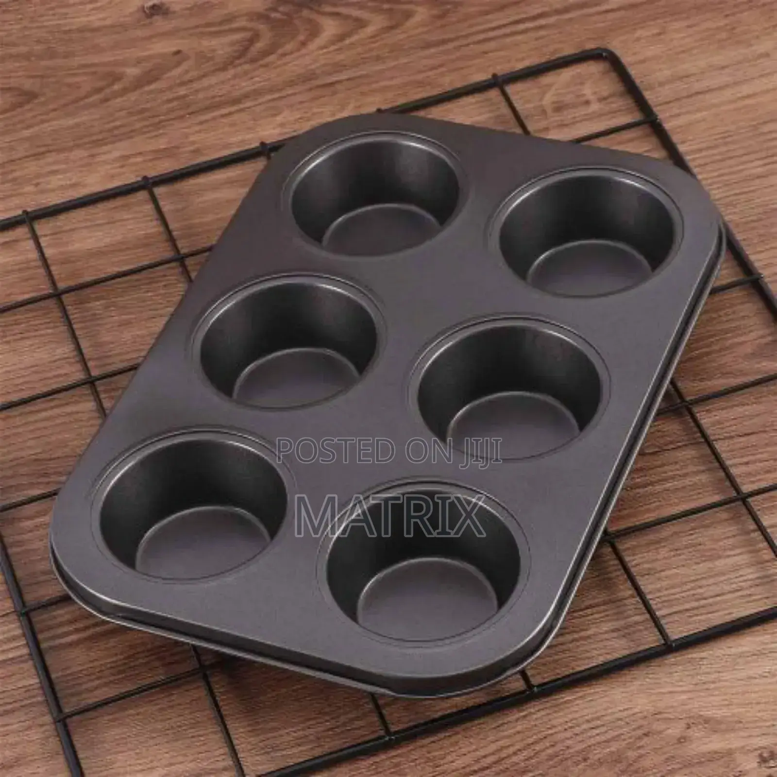 Nonstick 6 Cup Cake Baking Tray