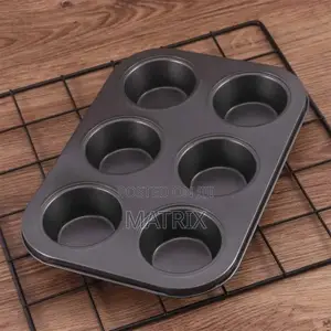 Nonstick 6 Cup Cake Baking Tray