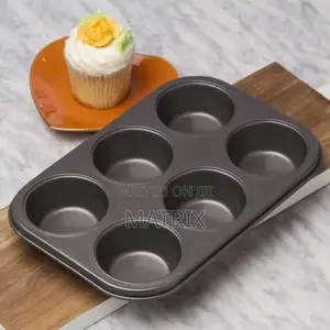 Nonstick 6 Cup Cake Baking Tray