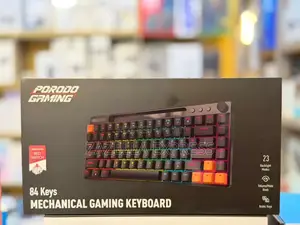 Porodo Wired Mechanical Keyboard 84 Keys With 23 Different Backlight