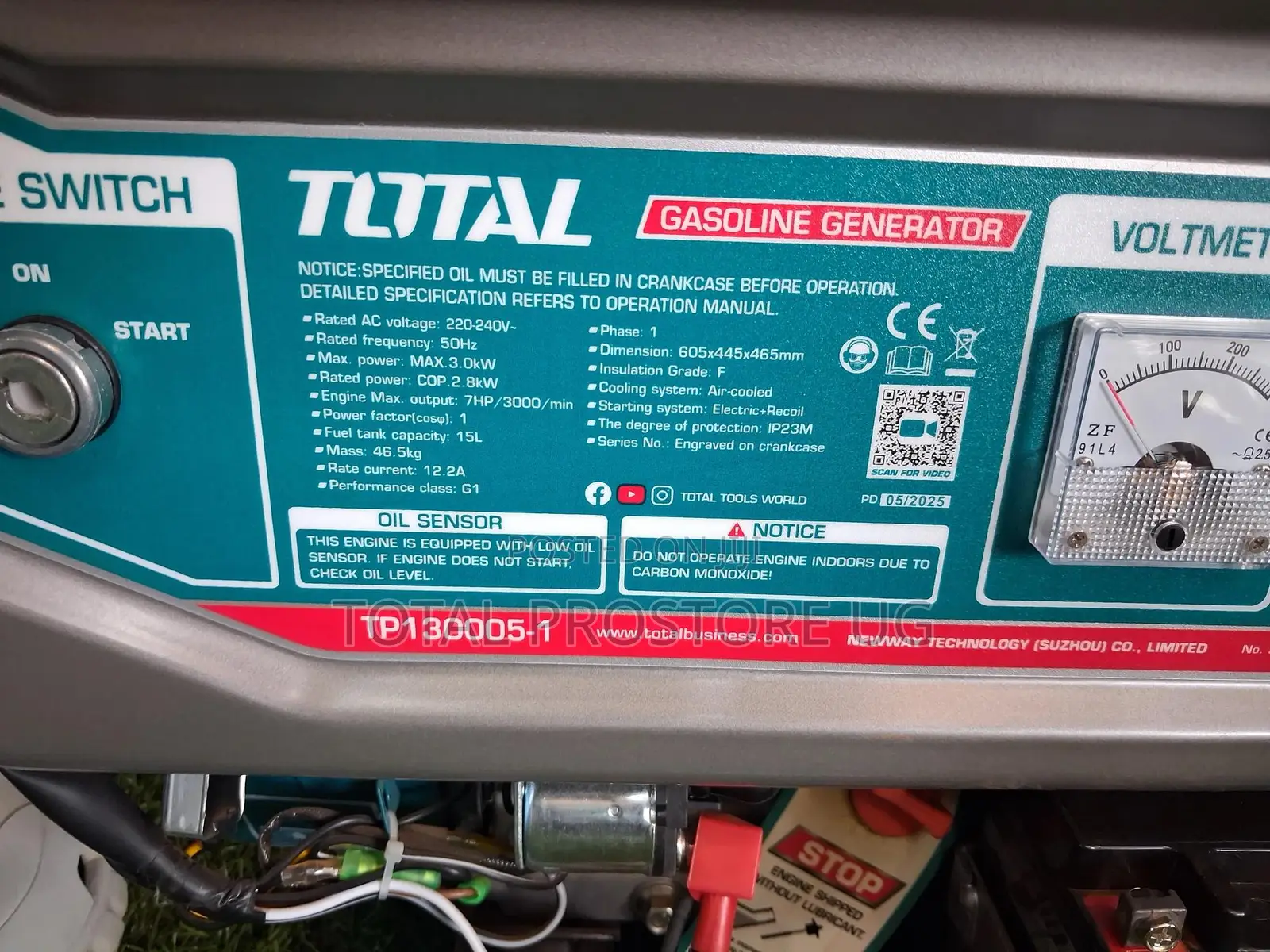 Gasoline Generator 3.0kw (Total).
