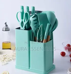 Turquoise 19-Piece N B Kitchen Cooking Utensil Set