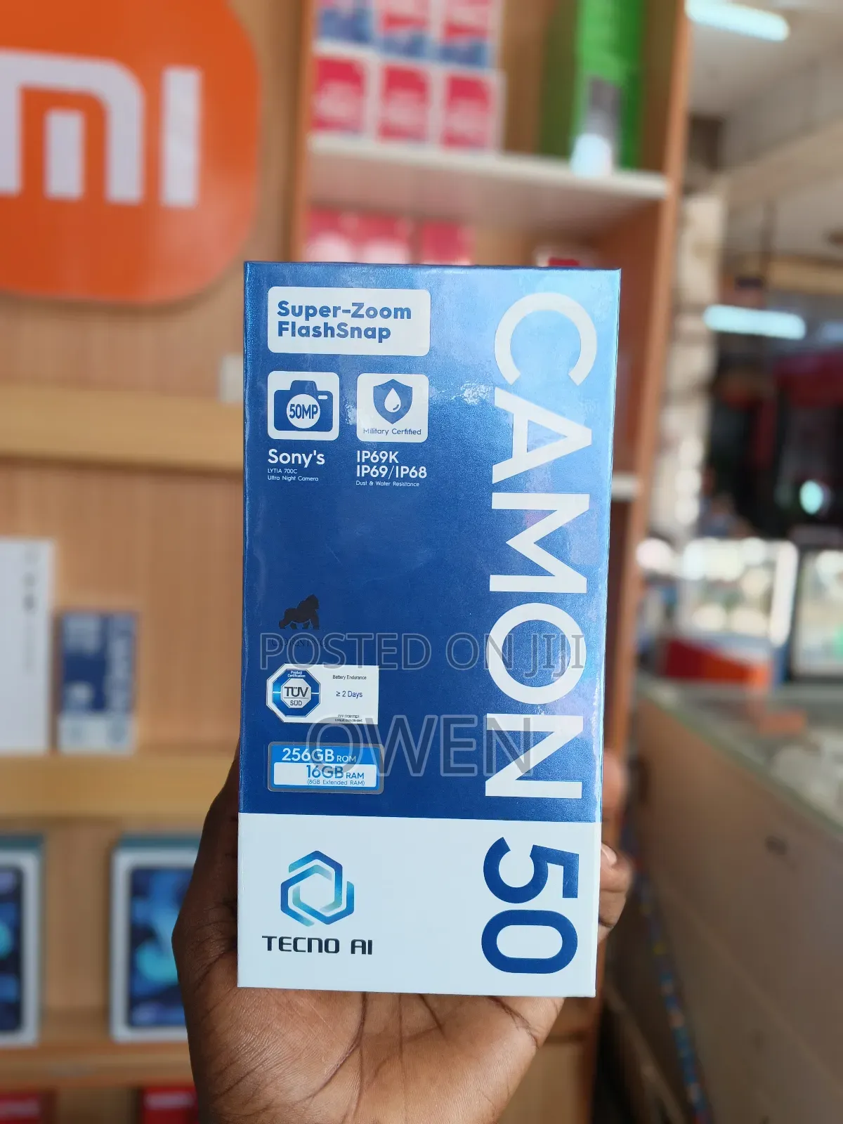 New Tecno Camon 50 256 GB Black