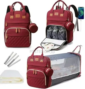 3-in-1 Multifunctional Diaper Bag Backpack
