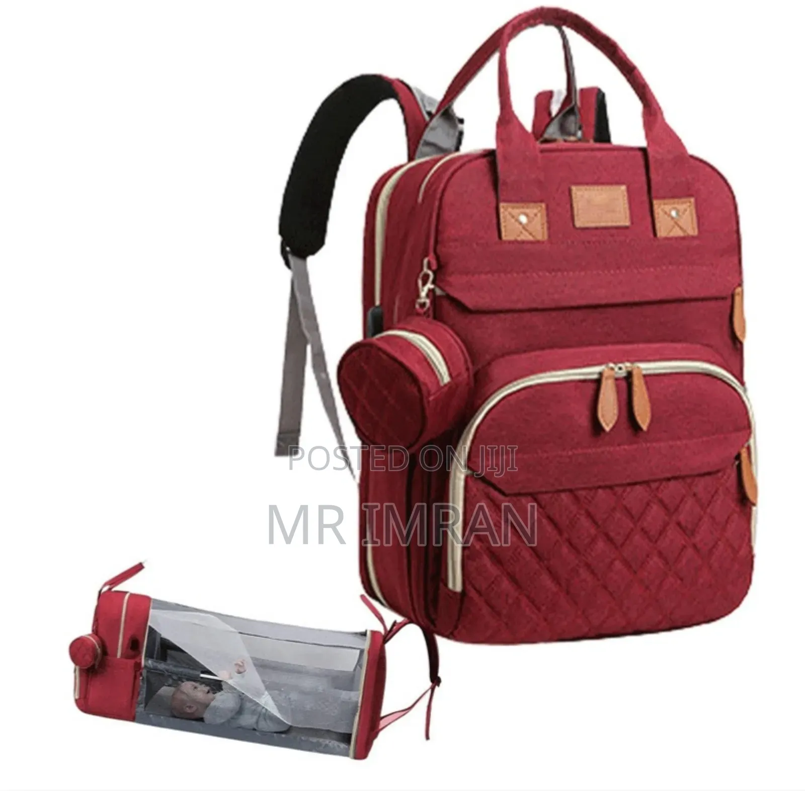 3-in-1 Multifunctional Diaper Bag Backpack