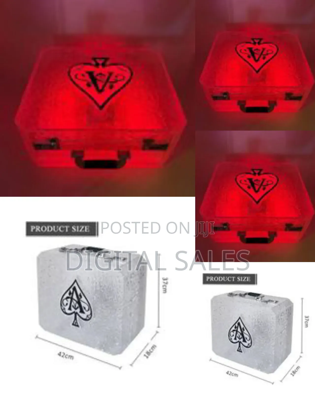 Ice Rock Seal 3 Bottles Rechargeable Led Wine Box Ace