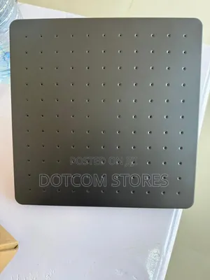 Matte Black Square Rainfall Shower Head,