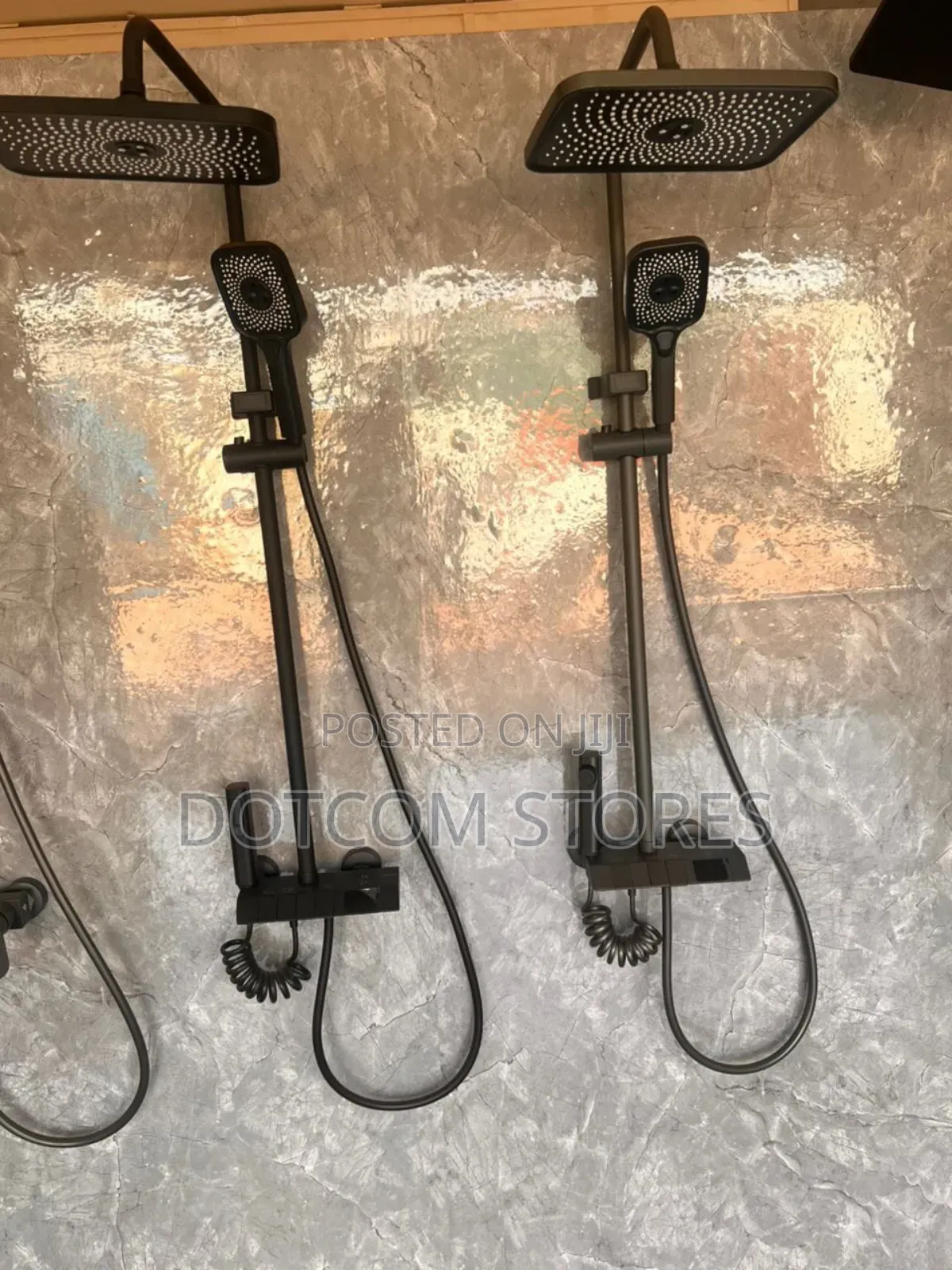 Modern Black Shower Faucet Set