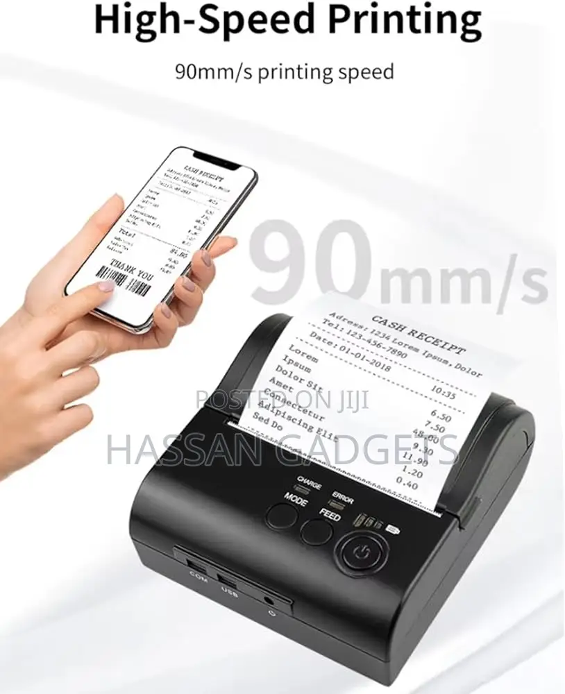 Bluetooth Portable Thermal Receipt Printer