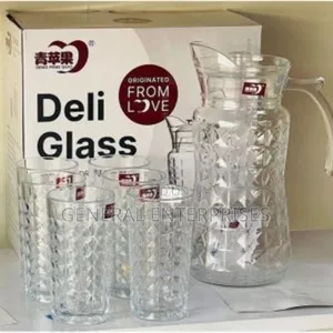 Deli Glass Water and Juice Jug Set
