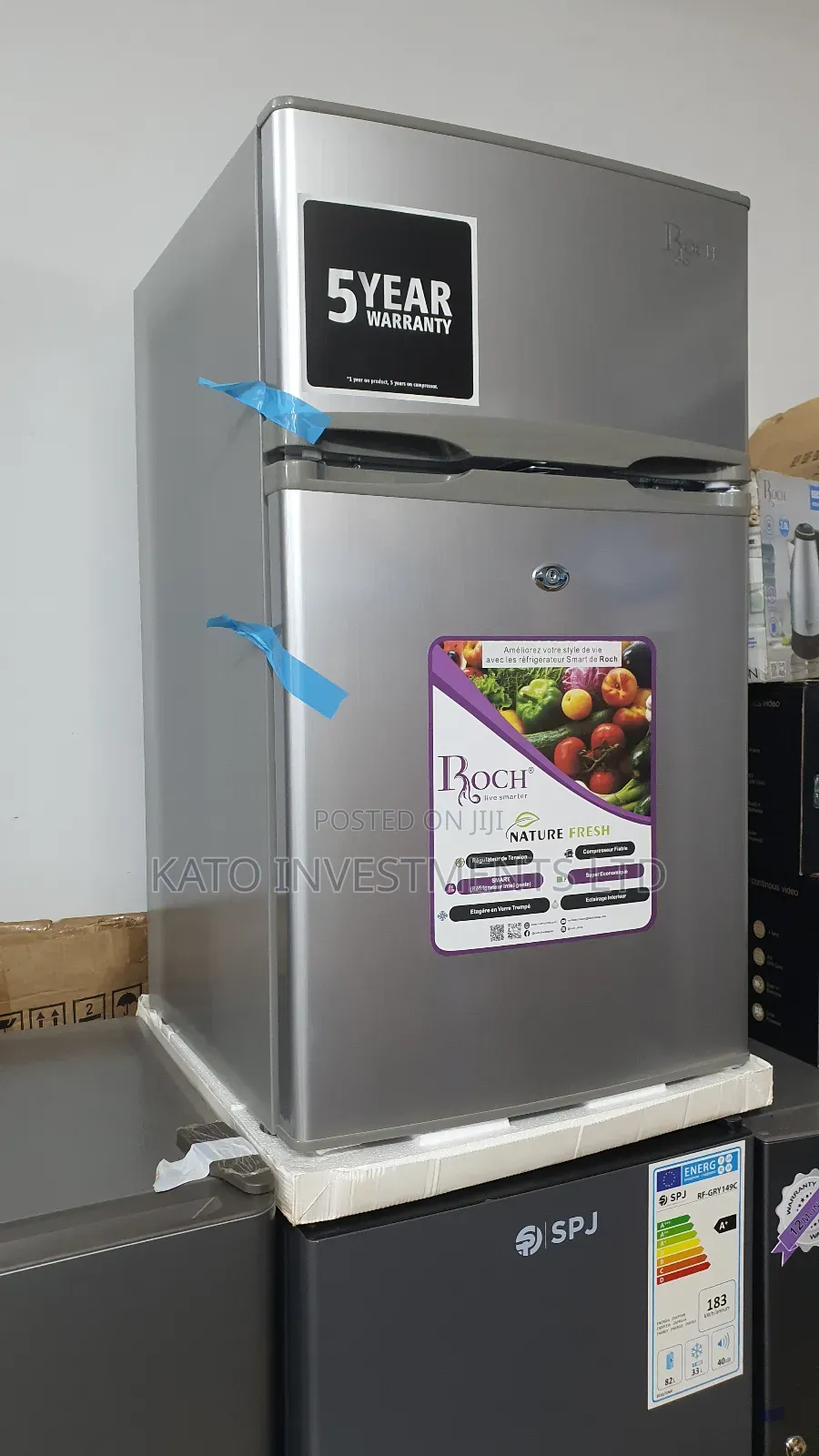 Roch 120litrs Double Door Fridge